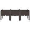vidaXL Garden Planter Brown Polypropylene 47.2 x 15.7 x 16.5 in Planters