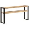 vidaXL Console Table Natural wood and black
