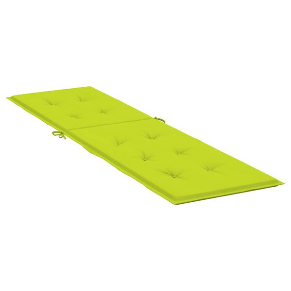 vidaXL Deck Chair Cushion Bright Green Oxford fabric (100% polyester)