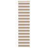 vidaXL Zebra Blind Sand Brown Polyester, Aluminum 23.6 x 78.7 in