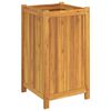 vidaXL Garden Planter Natural wood Solid acacia wood Medium Durable