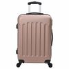 vidaXL Suitcase 3 pcs Rose Gold 19.69 x 12.20 x 30.71 in ABS Plastic