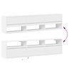 vidaXL TV Wall Cabinet White Engineered wood 70.9 in long