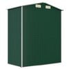 vidaXL Garden Shed Green Galvanized Steel Large Garden Shed