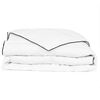 vidaXL Duvet White Microfiber cover with duck feather & down filling
