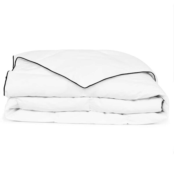 vidaXL Duvet White Microfiber cover with duck feather & down filling