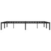 vidaXL Metal Bed Frame without Mattress Black 63"x78.7"