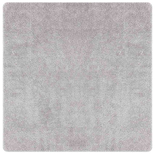 vidaXL Anti-slip Shaggy Rug Gray 63" x 63" PP