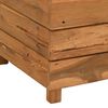 vidaXL Raised Bed Natural Teak Recycled teak wood, steel Medium