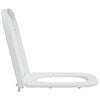 vidaXL Toilet Seat White 17.52 x 13.78 x 1.42 in Duroplast