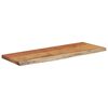vidaXL Wall Shelf Natural wood tones Solid Acacia wood 19.7 x 7.9 x 1.0 in