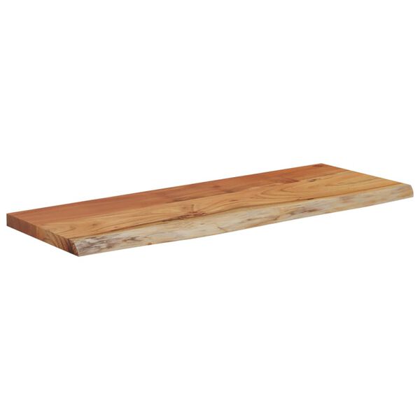 vidaXL Wall Shelf Natural wood tones Solid Acacia wood 19.7 x 7.9 x 1.0 in