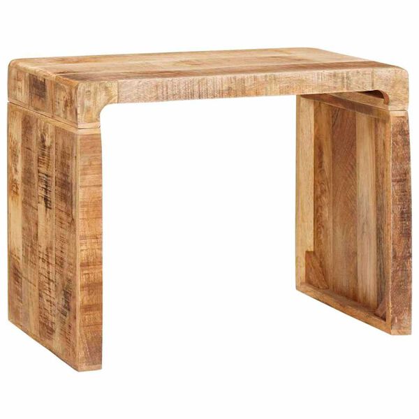 vidaXL End Table Brown 60 x 35 x 46 cm Solid Mango Wood