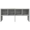 vidaXL Shoe Rack Concrete grey Engineered wood 35.2 x 11.8 x 15.7 in