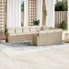 vidaXL Garden Sofa Set Beige