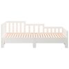 vidaXL Day Bed White Solid pine wood Full