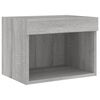 vidaXL Bedside Cabinet Set of 2 Grey sonoma Engineered wood
