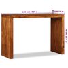 vidaXL Console Table Brown Solid Acacia wood Medium Durable
