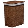 vidaXL Laundry Basket Brown Willow