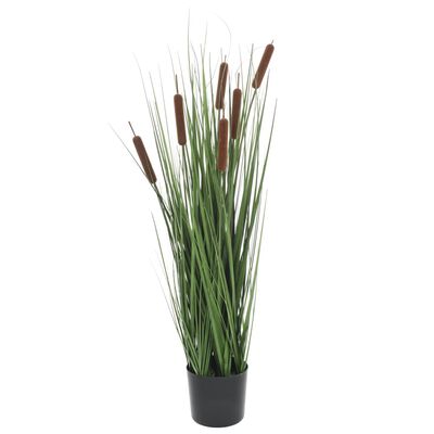 vidaXL Artificial Grass Plant with Bulrush 33.5"