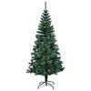 vidaXL Artificial Pre-lit Christmas Tree Green 94.5" PVC and Metal