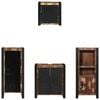 vidaXL Bathroom Furniture Set with Drawer 4 pcs Solid Reclaim Wood