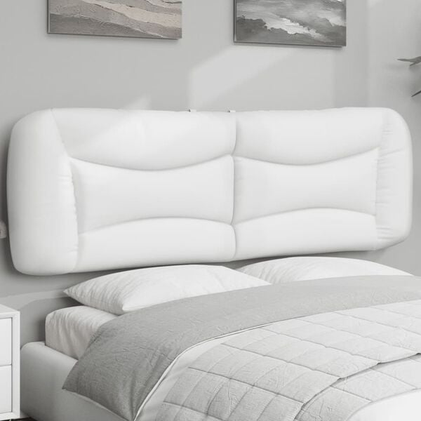 vidaXL Headboard Cushion White