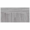 vidaXL Bathroom Furniture Set Grey Sonoma Engineered Wood Standard