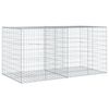 vidaXL Gabion Basket Silver Galvanized iron 78.7x39.4x39.4 in