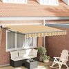 vidaXL Retractable Awning Multicolour 137.80 x 98.43 in