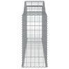vidaXL Gabion Basket Set of 5 Silver Galvanized iron Large Durable