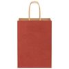 vidaXL Paper Bags 50 pcs with Handles Red 15x8x21 cm