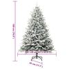 vidaXL Artificial Pre-lit Christmas Tree Green 70.9" PVC and PE
