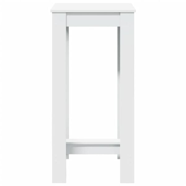 vidaXL Bar Table White Engineered wood Tall Durable Bar Table