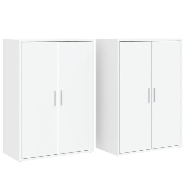 vidaXL Sideboard White Engineered wood Medium Sideboard Rectangular