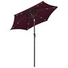 vidaXL Garden Parasol Bordeaux red and dark grey