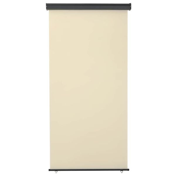 48419 vidaXL Balcony Side Awning 49.2"x98.4" Cream