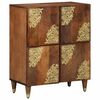 vidaXL Sideboard Brown 23.62 x 12.99 x 29.53 in Solid Mango Wood