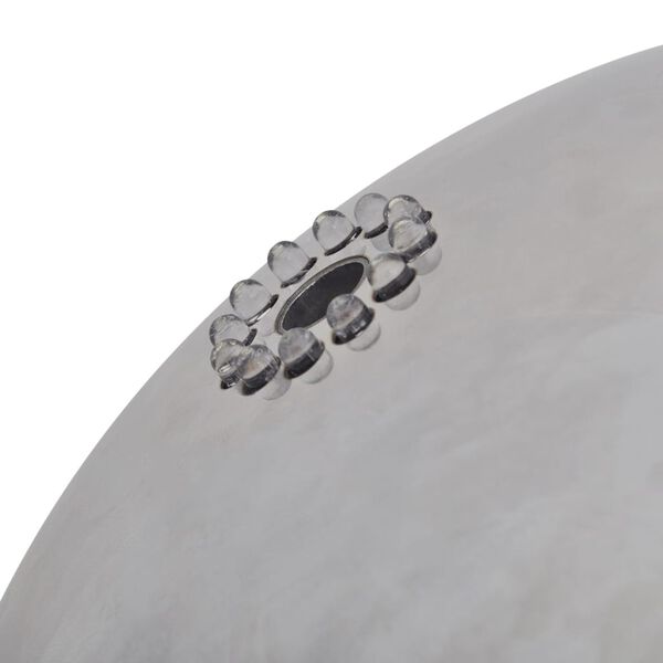 vidaXL Fountain Ball Silver SS 304 stainless steel 15.7 in