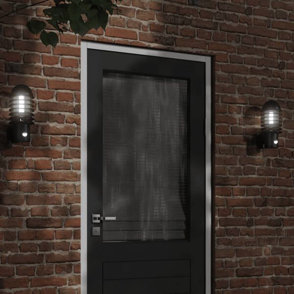 vidaXL Outdoor Wall Light Set of 2 Black