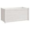 vidaXL Garden Planter Set of 2 White Solid pinewood Medium Durable
