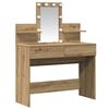 vidaXL Dressing Table with Drawer Artisan Oak 39.37 x 15.75 x 51.18 in