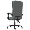 vidaXL Reclining Office Chair Dark Gray