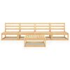 vidaXL Garden Lounge Set Natural wood Solid pinewood (not treated) 5 Piece