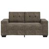 vidaXL Loveseat Sofa with Cushion Dark gray Faux leather