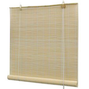 vidaXL Natural Bamboo Roller Blinds 55.1"x63"