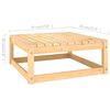 vidaXL Garden Lounge Set Natural Wood Solid Pine Wood Large Modular