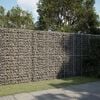 vidaXL Gabion Basket Silver Galvanized Iron Large Durable