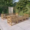 vidaXL Garden Lounge Set Honey brown Solid pine wood Modular
