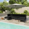 vidaXL Garden Furniture Set Black